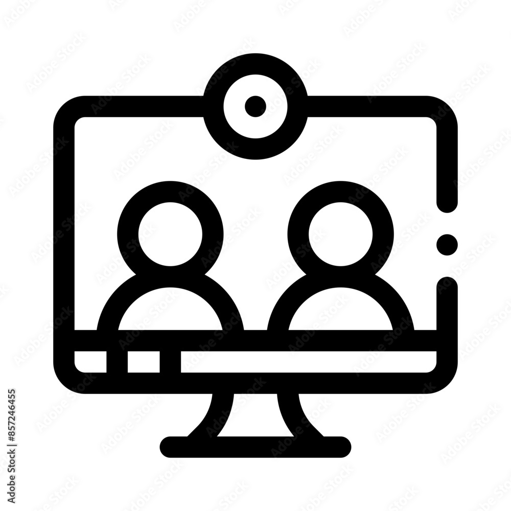 videocall line icon videocall line icon