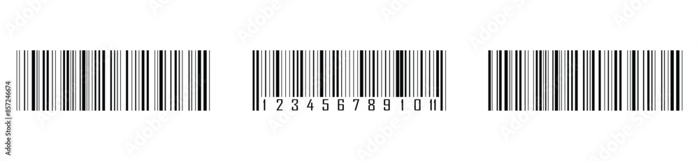 Barcodes. Scan bar label, QR code and industrial barcode. Product inventory badge, codes stripe sticker and package bars. Supermarket scanning barcode sign. Isolated vector icons set Barcodes. Scan bar label, QR code and industrial barcode. Product inventory badge, codes stripe sticker and package bars. Supermarket scanning barcode sign. Isolated vector icons set