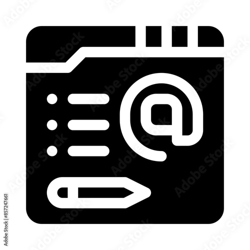 mention glyph icon