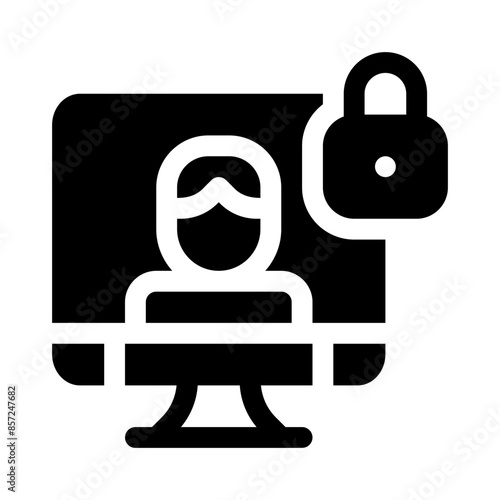 private account glyph icon