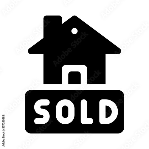 sold glyph icon