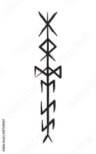 Full editable collection of norse symbols as goddess, witch, skadi, hel, freya and more.	