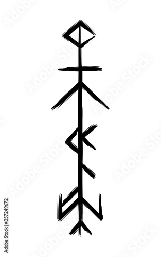 Full editable collection of norse symbols as goddess, witch, skadi, hel, freya and more.	
