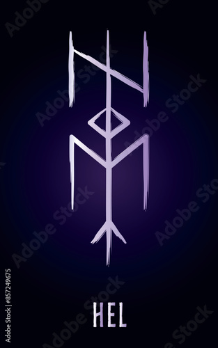 Full editable collection of norse symbols as goddess, witch, skadi, hel, freya and more.	