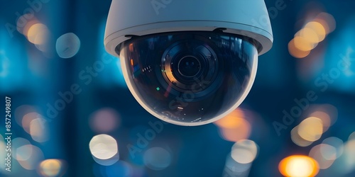 Viewing City Surveillance Cameras Through the Lens of Hackers. Concept Cybersecurity, Surveillance Systems, Privacy Concerns, Internet Threats, Hacker Techniques © Ян Заболотний