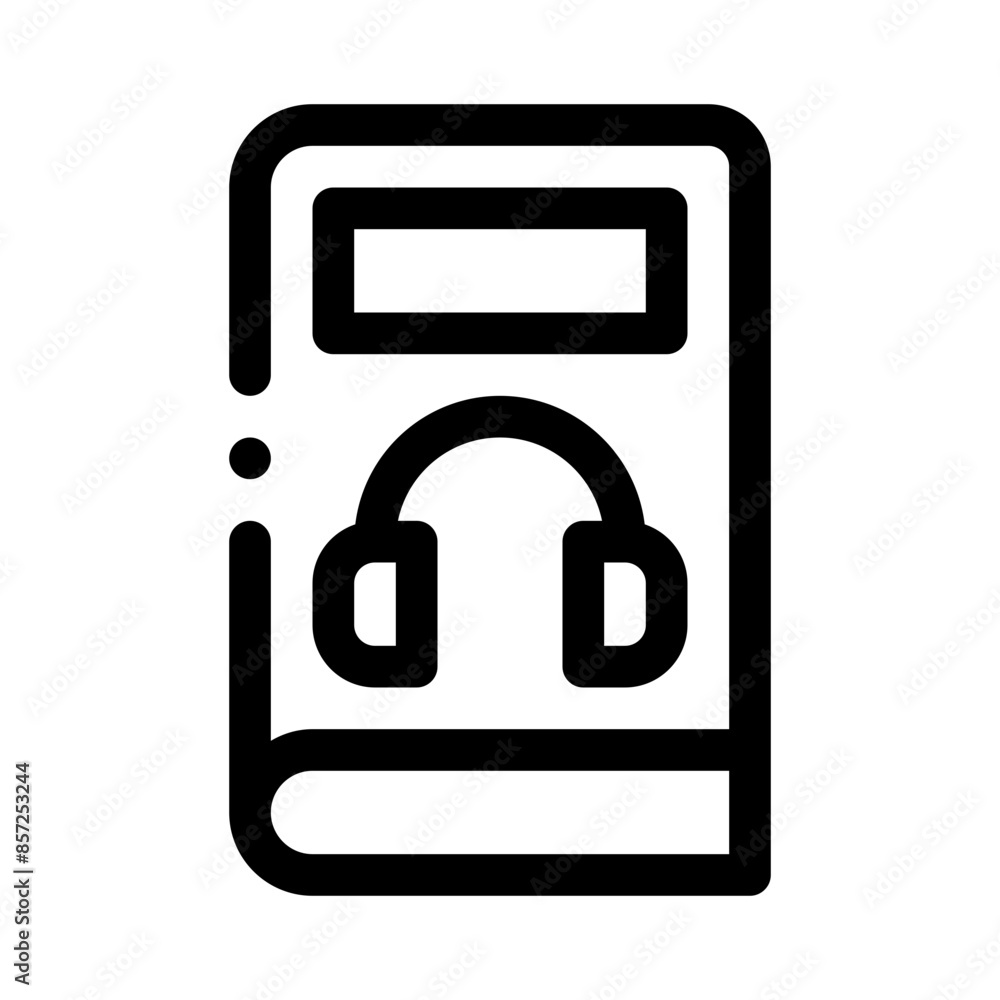 audiobook line icon audiobook line icon