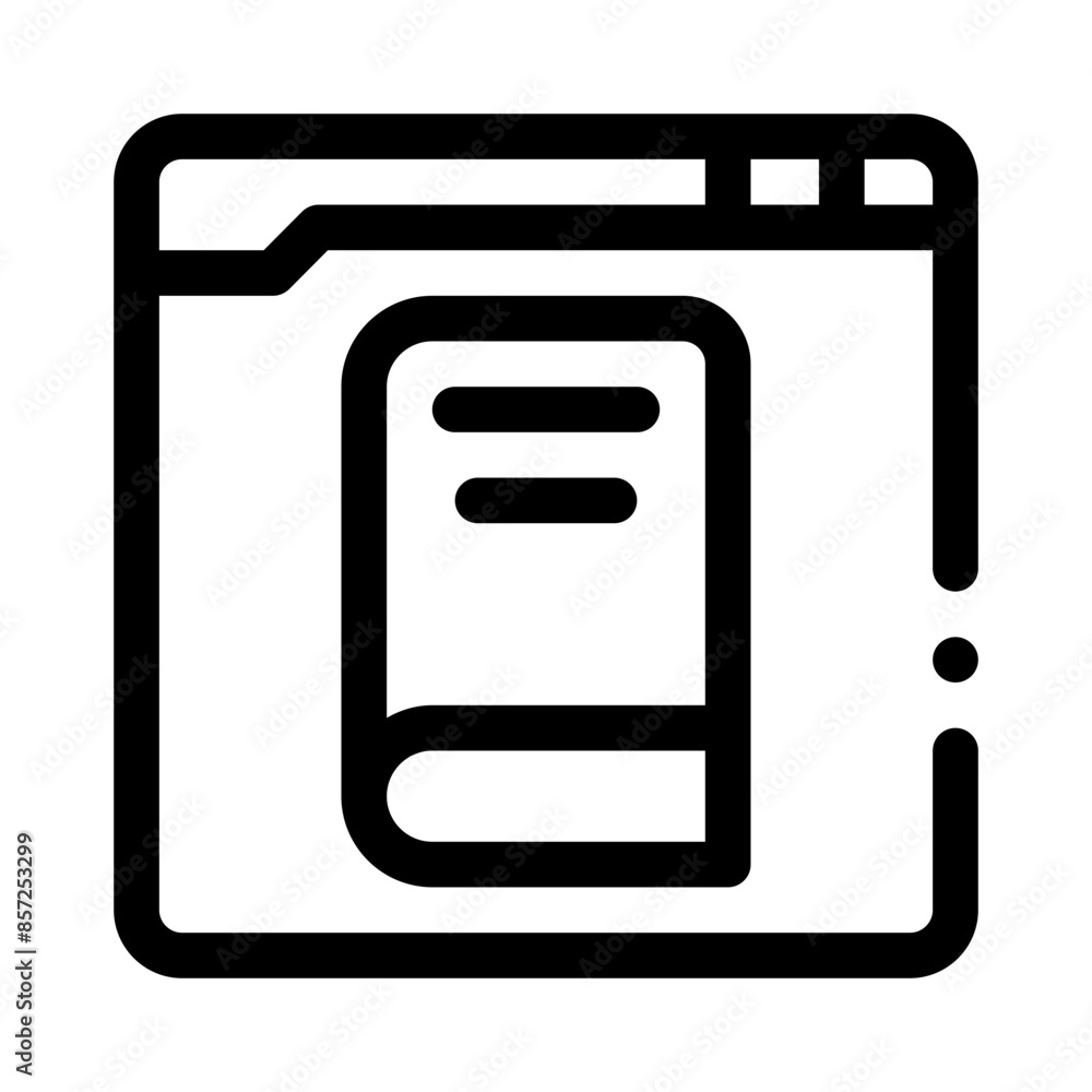 online library line icon online library line icon