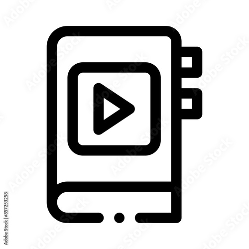 audio book line icon