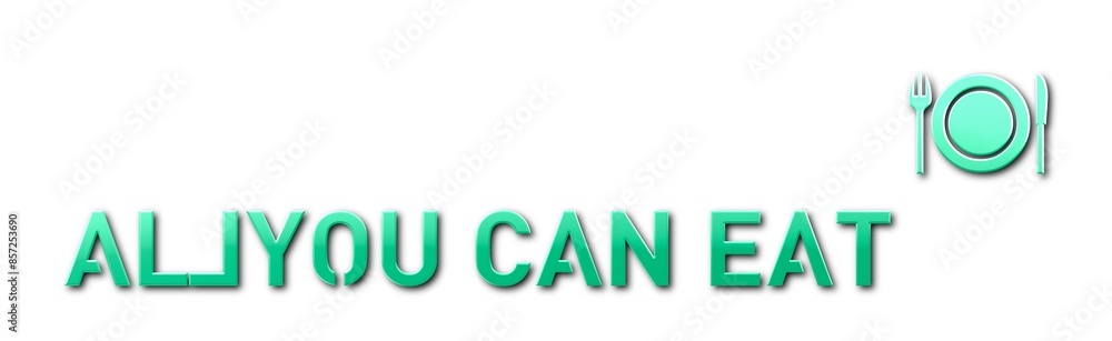 Parola ALL YOU CAN EAT con sfondo colorato gradiente Parola ALL YOU CAN EAT con sfondo colorato gradiente