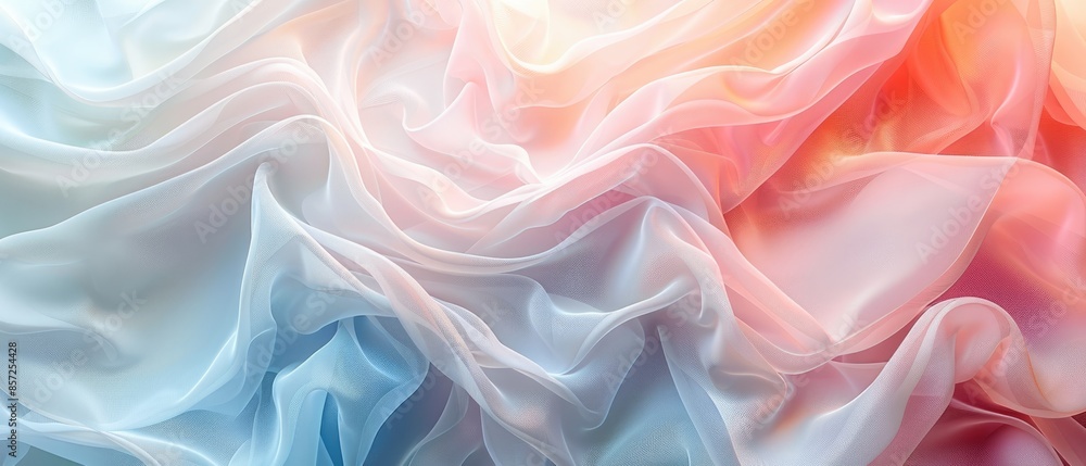 Fototapeta premium Abstract colorful fabric background with soft light.