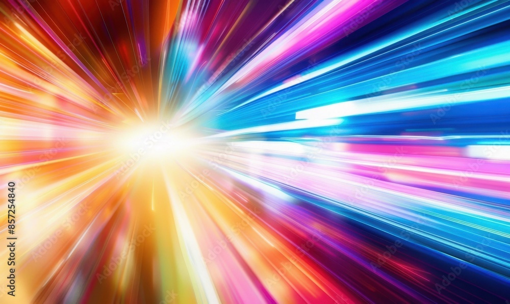 Abstract colorful lights. AI. Abstract colorful lights. AI.