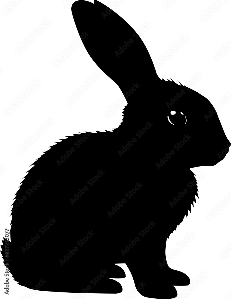 Obraz premium rabbit silhouette