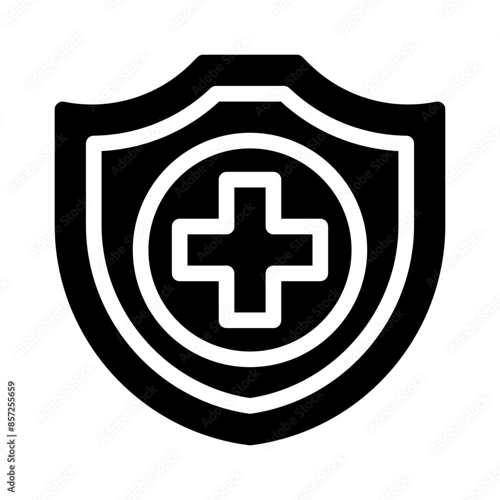 Obraz premium life insurance glyph icon