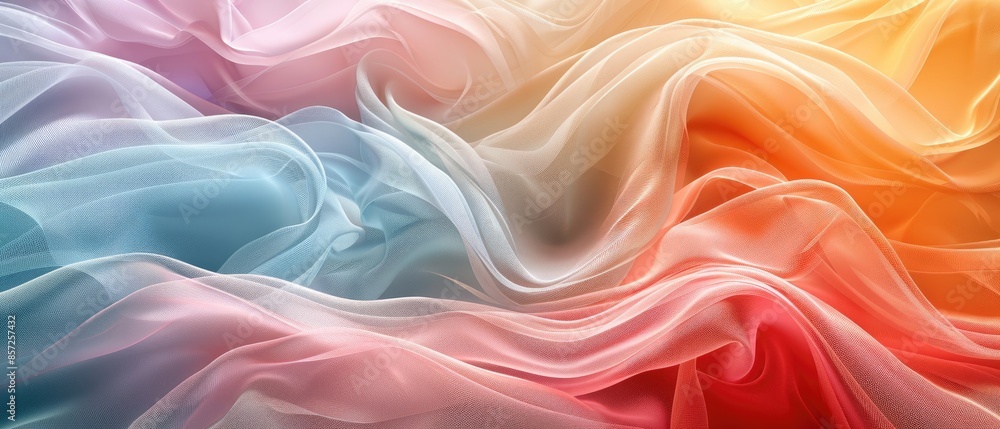 Fototapeta premium Abstract colorful fabric background.
