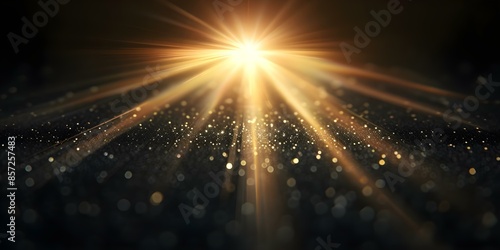 Enhance digital images by adding realistic light effects such as lens flares and sunbeams. Concept Digital Image Enhancement, Realistic Light Effects, Lens Flares, Sunbeams photo
