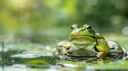 frog on green pond.  © Berkah
