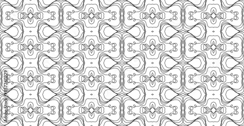 Seamless Wave Lines Pattern Abstract Background. Vector Illustration