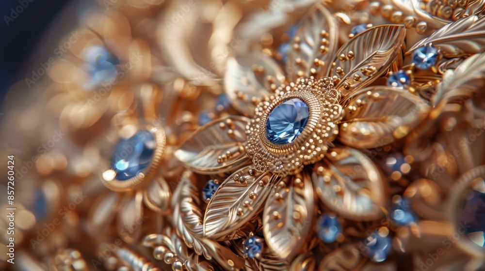A macro shot of a piece of jewelry, highlighting the delicate craftsmanship and intricate details, with each tiny element contributing to the overall beauty of the piece. A macro shot of a piece of jewelry, highlighting the delicate craftsmanship and intricate details, with each tiny element contributing to the overall beauty of the piece.