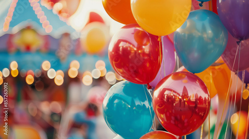 Doctors, man and woman with tablet, meeting and check results for medical services at hospital. People, teamwork and digital tol Carnival Balloons, Funfair Atmosphere with Balloons, Balloon Fun at Fai