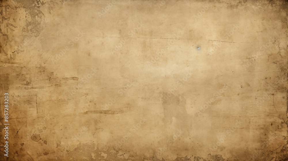 Aged Paper Background With Grungy Borders, Ideal For Retro Projects, Historical Presentations, And Nostalgic Crafts. Generative AI Aged Paper Background With Grungy Borders, Ideal For Retro Projects, Historical Presentations, And Nostalgic Crafts. Generative AI