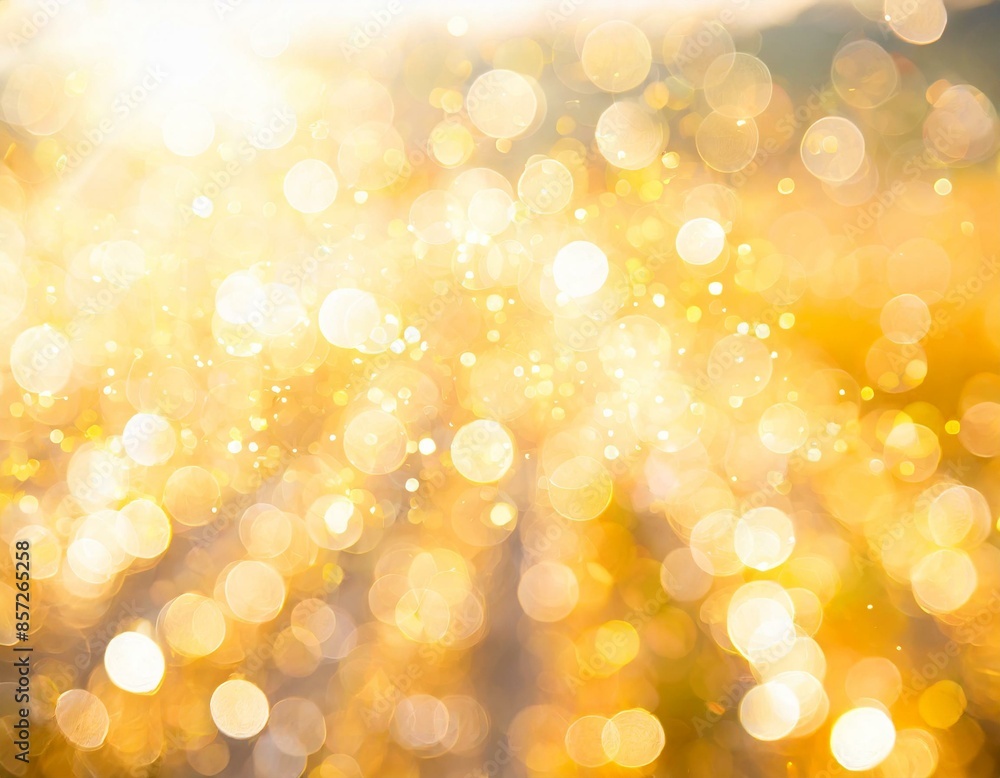 Obraz premium Gold bokeh explosion