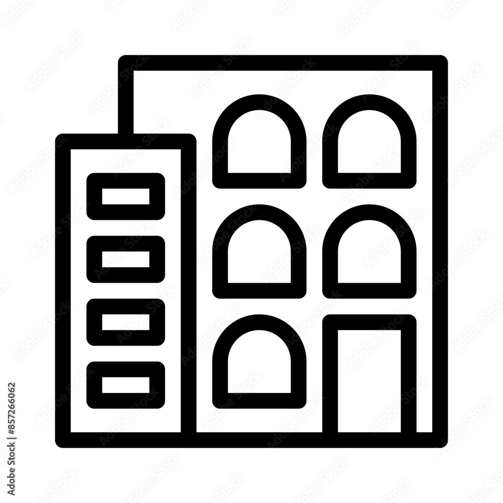 appartment line icon appartment line icon