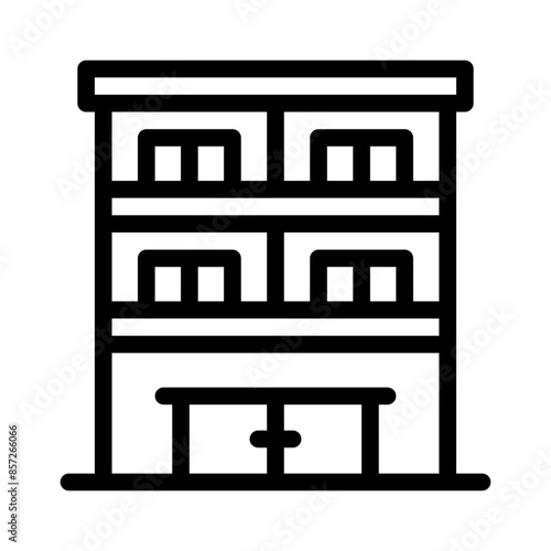 appartment line icon