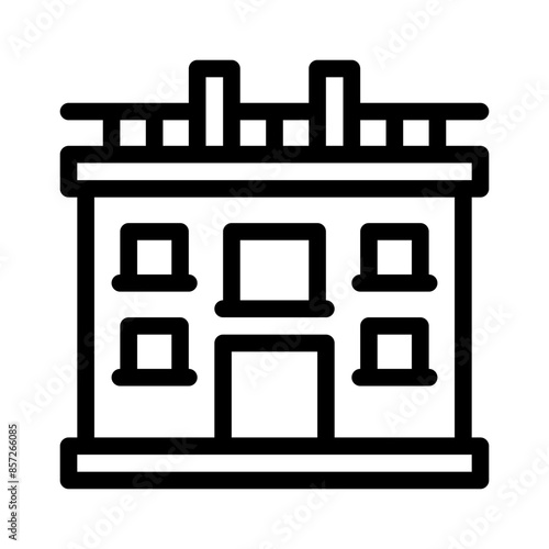 appartment line icon