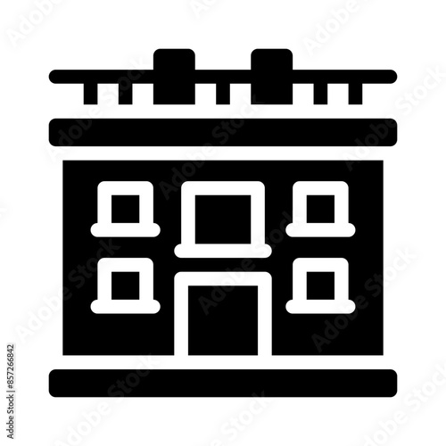 appartment glyph icon