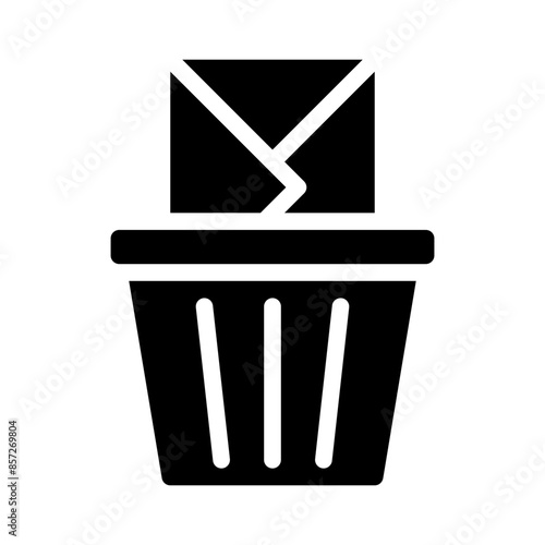 trash glyph icon