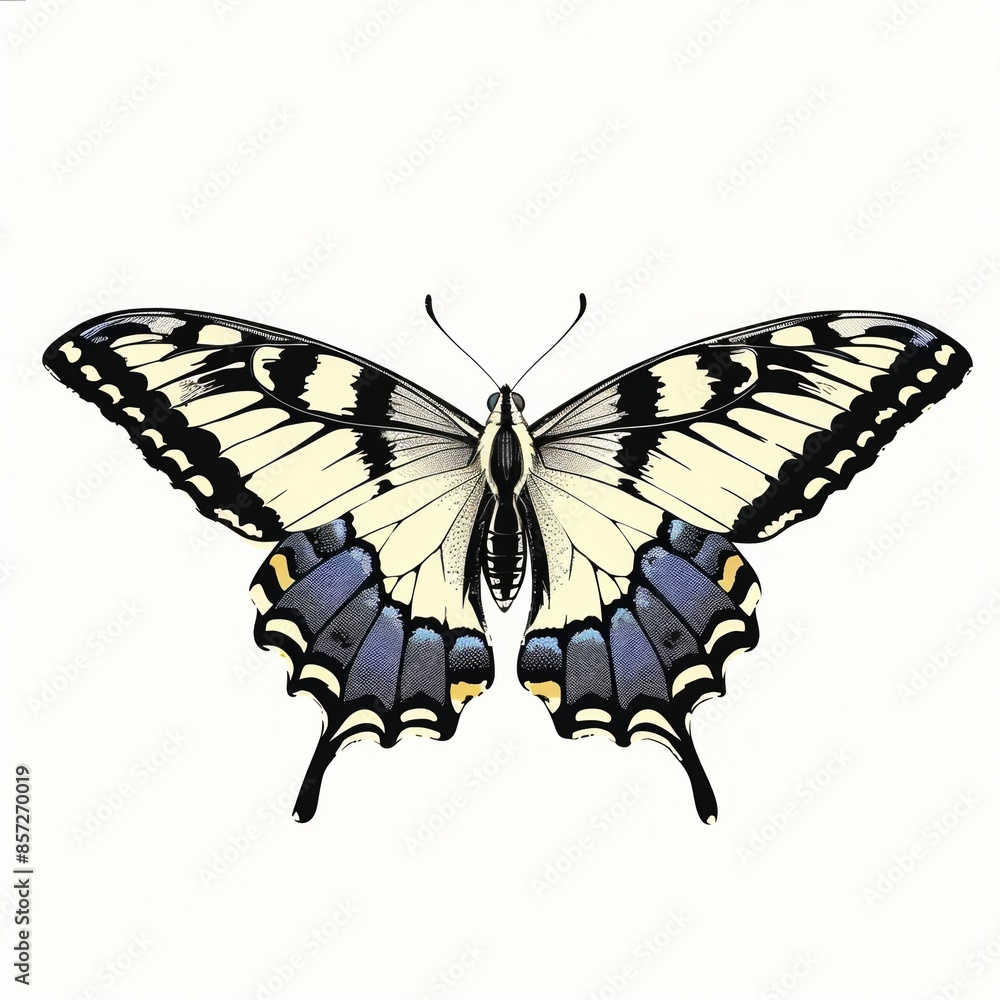 Artistic illustration of beautiful butterfly Artistic illustration of beautiful butterfly