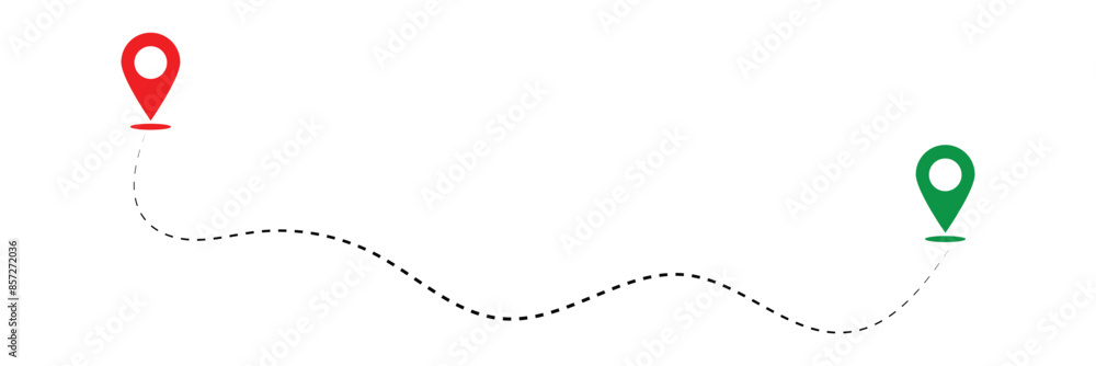Map and location symbols set. Mapping icon collection. Geolocation map ...
