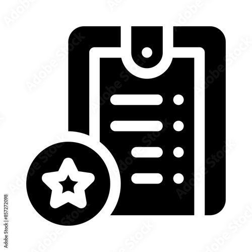list glyph icon
