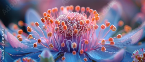 Detailed shot of a flower's stigma photo