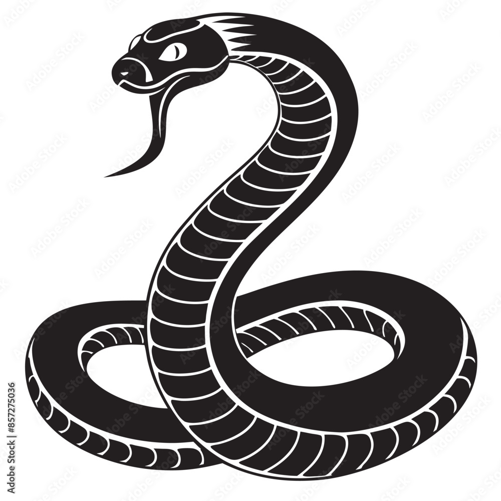 Fototapeta premium illustration of a snake