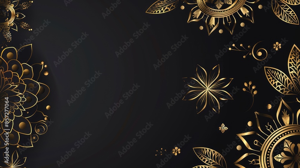 golden floral background golden floral background
