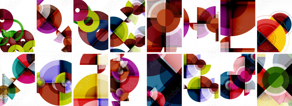 Trendy minimal colorful geometric shapes. Abstract background collection. Vector Illustration For Wallpaper, Banner, Background, Card, Book Illustration, landing page Trendy minimal colorful geometric shapes. Abstract background collection. Vector Illustration For Wallpaper, Banner, Background, Card, Book Illustration, landing page