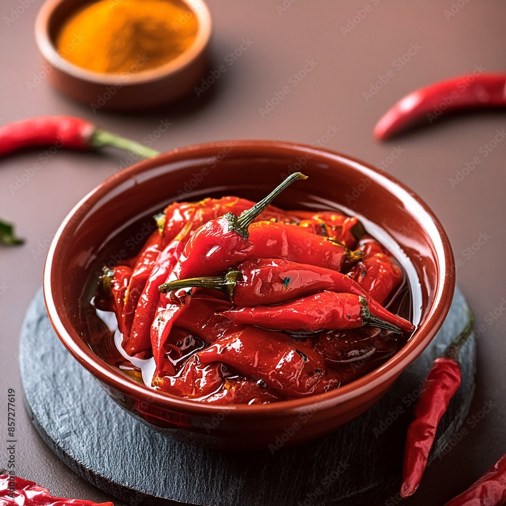 Indian Homemade Red Chilli Pickle Also Know as Mirchi Ka Achar, Loncha or Laal Mirch Ka Achar Indian Homemade Red Chilli Pickle Also Know as Mirchi Ka Achar, Loncha or Laal Mirch Ka Achar