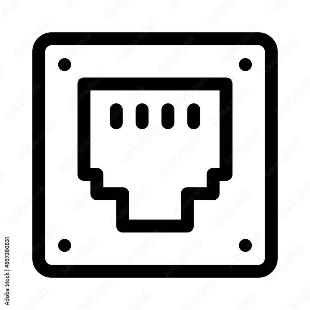 ethernet line icon ethernet line icon