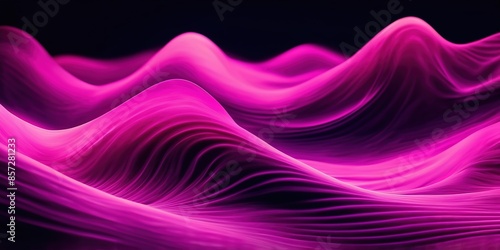 Purple Pink color gradient waves background, Wide Banner