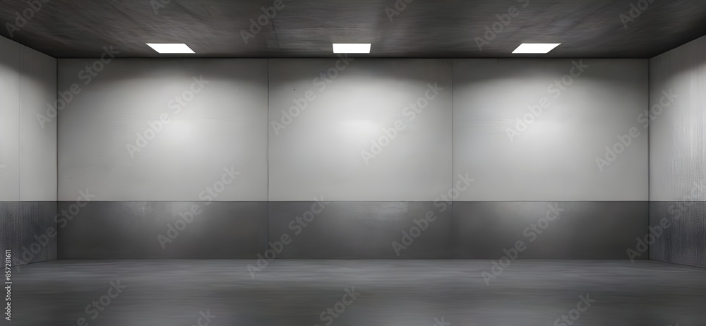 Dark Modern Concrete Wall Blank Empty Room Interior Design Background for Product Placement Dark Modern Concrete Wall Blank Empty Room Interior Design Background for Product Placement