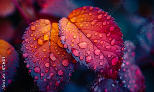 Water droplets on a leaf © Stanislav