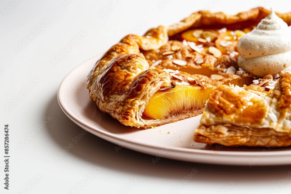 Cardamom Nectarine Galette with Coconut Whipped Cream and Crunchy Almonds Cardamom Nectarine Galette with Coconut Whipped Cream and Crunchy Almonds