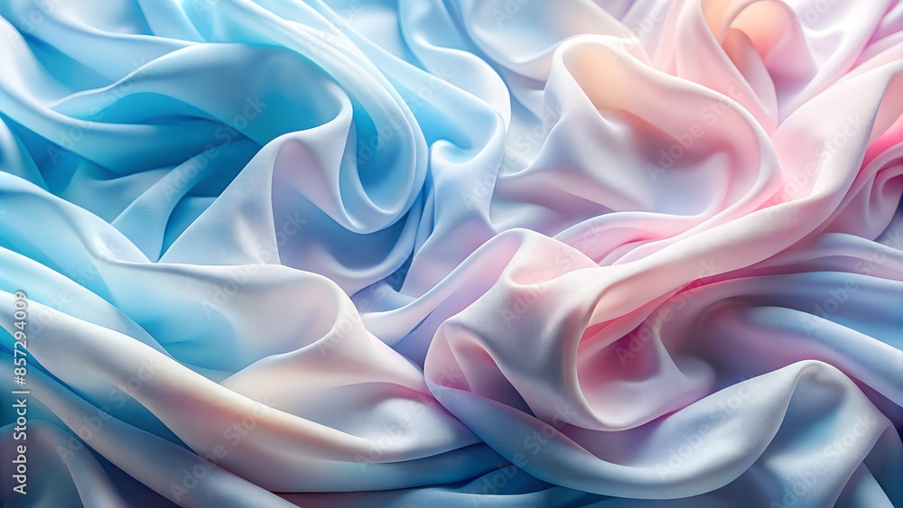 abstract light background of floating fabric, pleats, soft colours abstract light background of floating fabric, pleats, soft colours