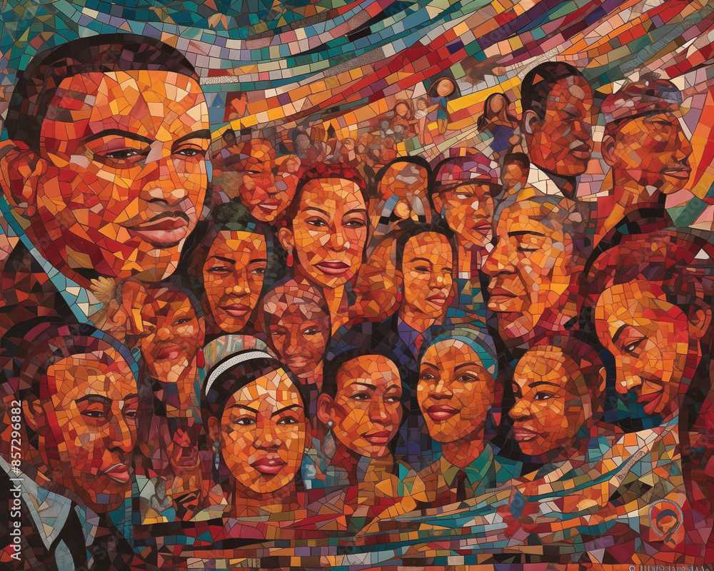 Fototapeta premium artwork celebrating Juneteenth, AI-generated