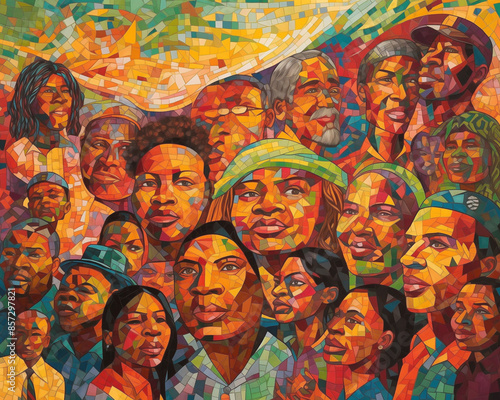 artwork celebrating Juneteenth, AI-generated