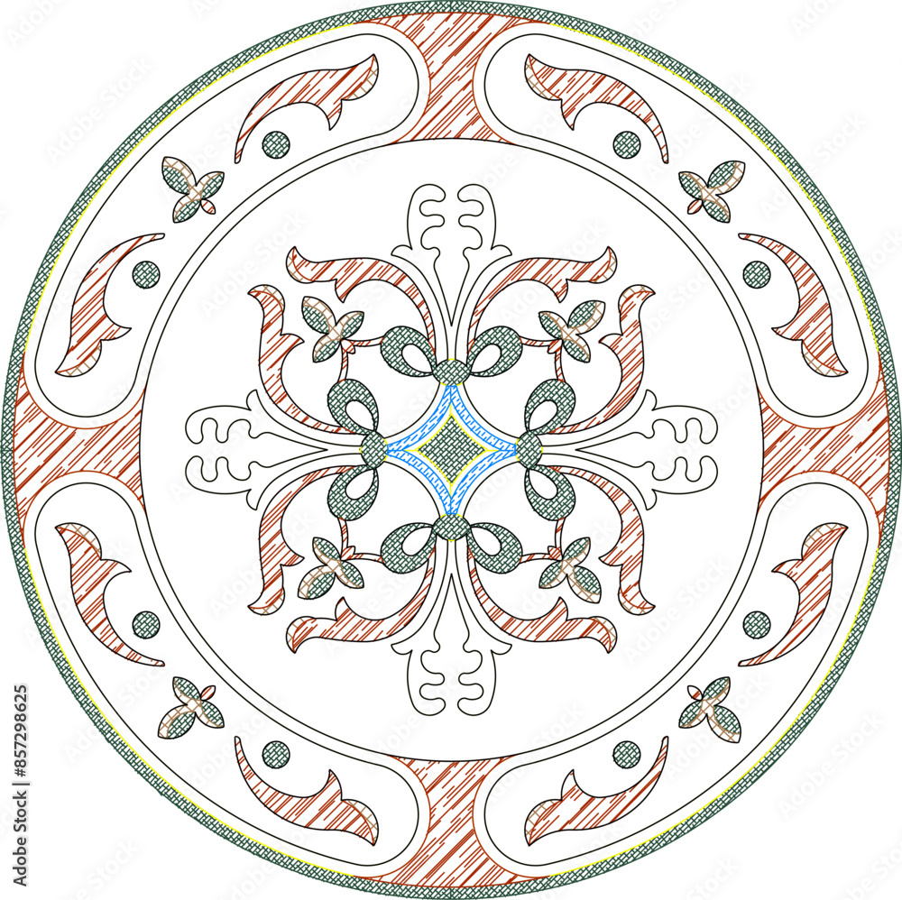 Sketch illustration silhouette vector drawing detail design ornate rosette ornament vintage ethnic classic Sketch illustration silhouette vector drawing detail design ornate rosette ornament vintage ethnic classic