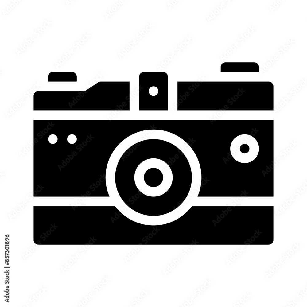 photo camera glyph icon