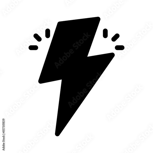 flash glyph icon