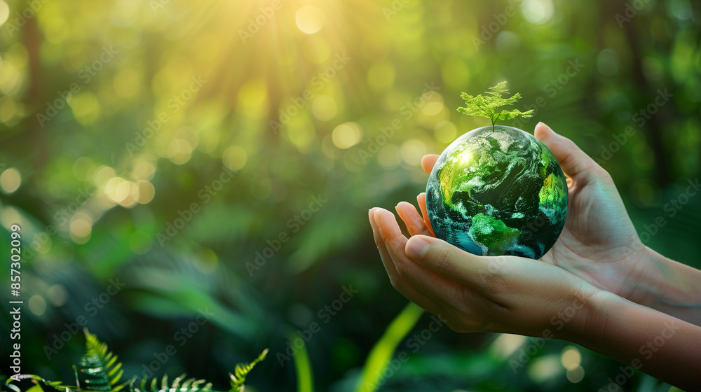 Earth Day concept on a white background, emphasizing World Environment Day. Generative AI enhancing eco-friendly visuals Earth Day concept on a white background, emphasizing World Environment Day. Generative AI enhancing eco-friendly visuals